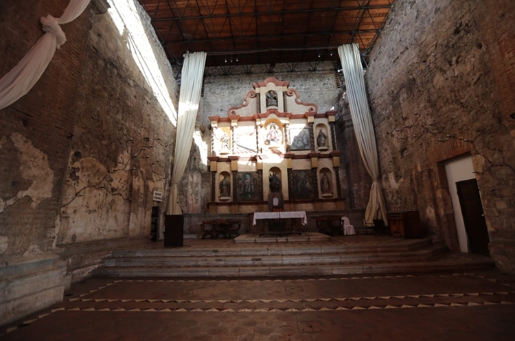 Una capilla del hotel Casa Santo Domingo de Antigua Guatemala donde se celebrará la Cumbre Iberoamericana. (Foto Prensa Libre: Érick Ávila)