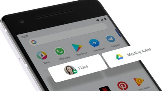 El sistema también detecta lo que quieres hacer después. GOOGLE