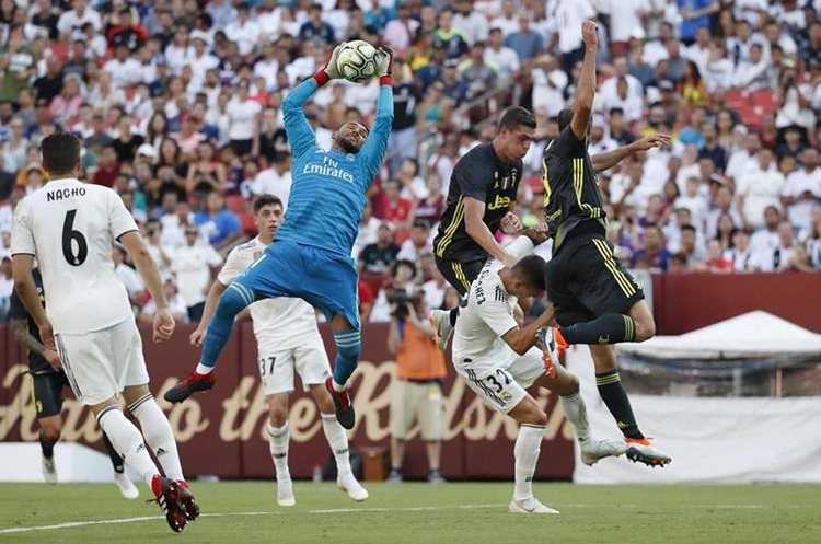 Keylor Navas ha estado presente en la gira de este año del Real Madrid por Estados Unidos. (Foto Prensa Libre: AFP)