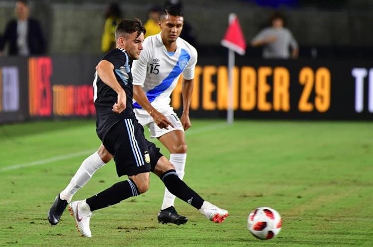 Argentina superó sin problemas a la Selección de Guatemala. (Foto Prensa Libre: AFP)
