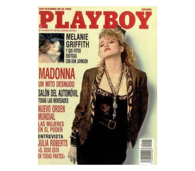   Las fotos de Madonna han alcanzado grandes publicaciones a pesar del rechazo del artista (Photo Prensa Libre: Playboy Spain). 