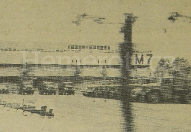 Numerosos convoyes militares se encontraban dentro de una de las unidades académicas de la USAC. (Foto: Hemeroteca PL)