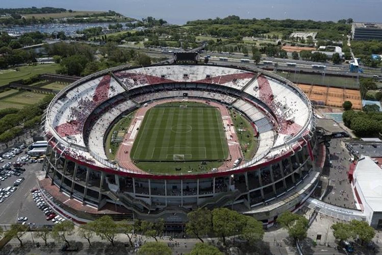 The Monumental stadium was the object of a raid to determine the origin of the tickets seized in the house of the head of the River Plate barra brava. (Free Prensa Photo: AFP)