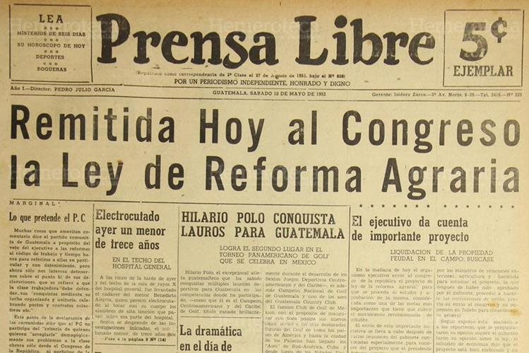 1952 Se Propone La Ley De Reforma Agraria 7677