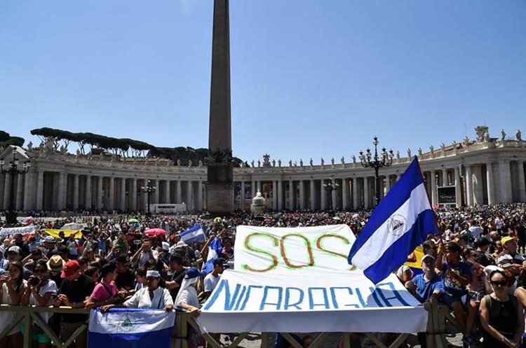   Pope Francis, Vatican, urged dialogue to resolve the situation in Nicaragua. (Photo Prensa Libre: AFP) 